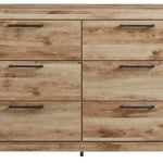 Ashley Furniture - Hyanna Dresser - Brown - Beige Wood - Dresser & Mirror - Additional View 3