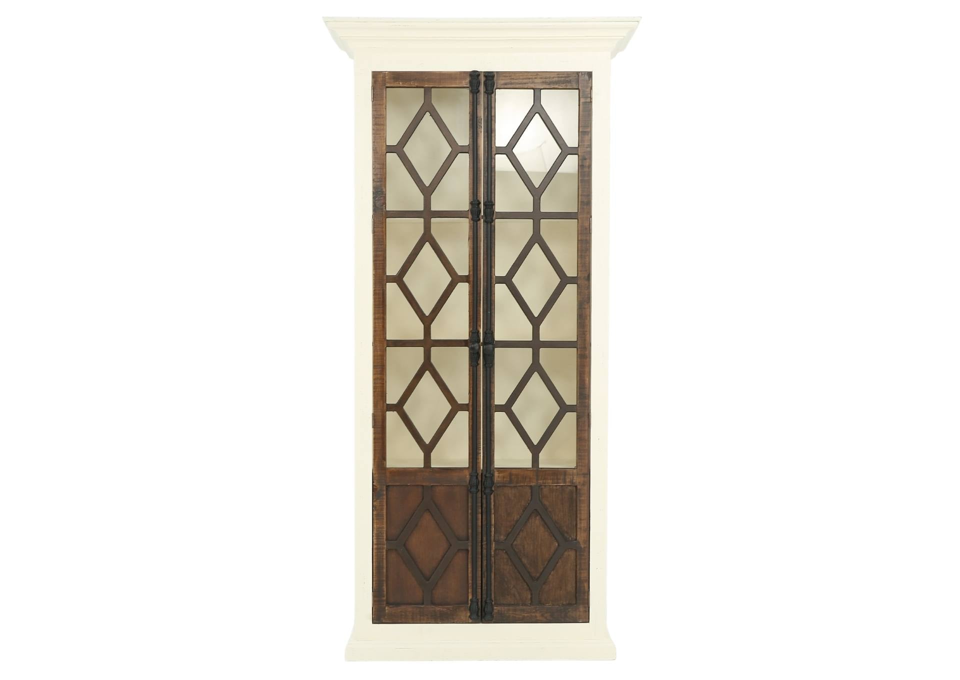 Zayden Cabinet - White/Tobacco