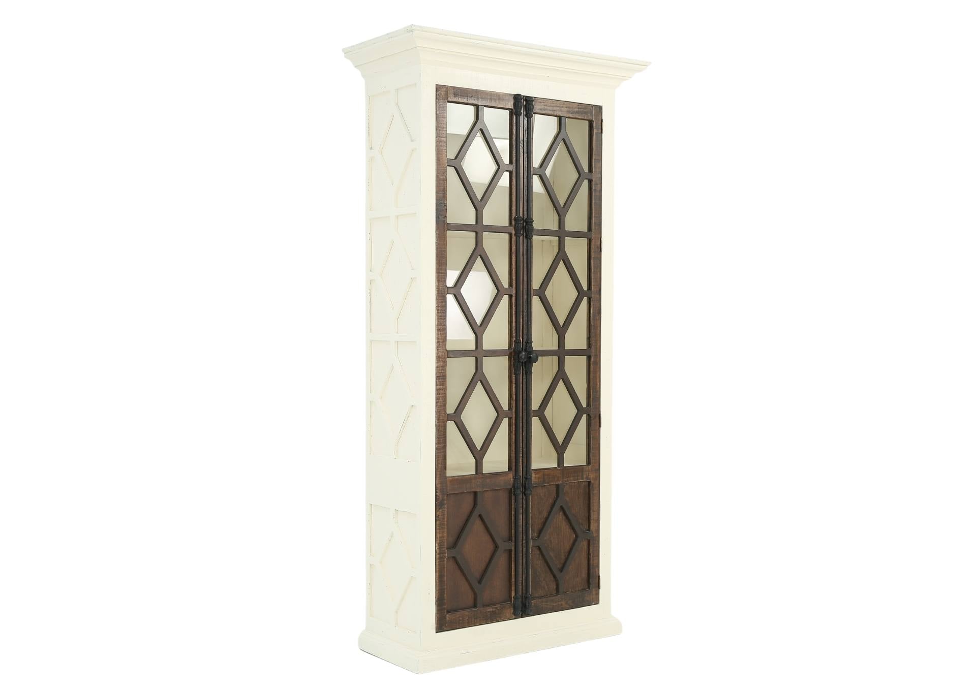 Zayden Cabinet - White/Tobacco - Additional View 1