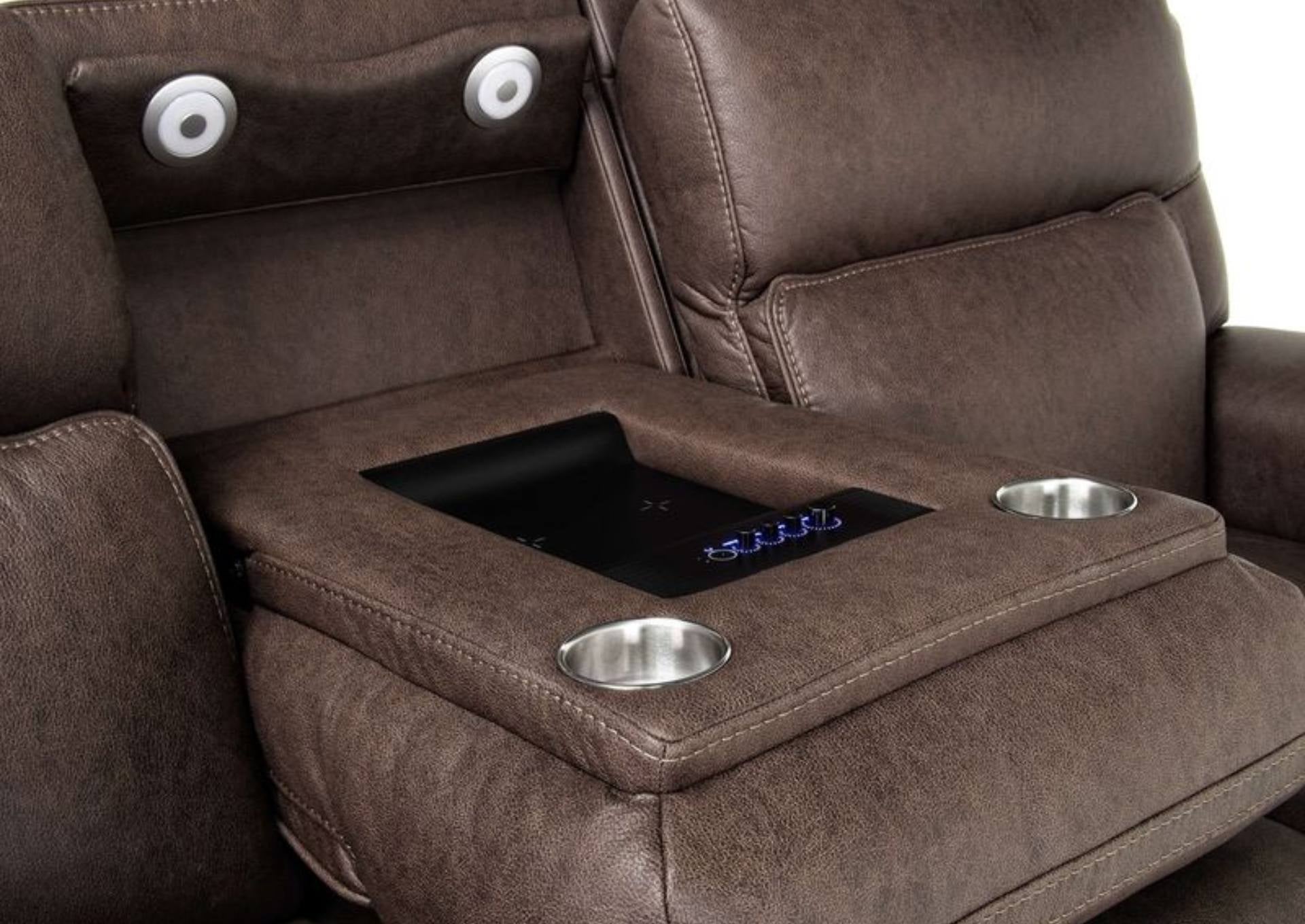 Cannes 3P Power Sofa - Bark - Additional View 4