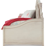 Ashley Furniture - Realyn Twin Daybed With Storage - White Wood|Fabric - Beds - Additional View 2