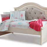 Ashley Furniture - Realyn Twin Daybed With Storage - White Wood|Fabric - Beds - Additional View 4