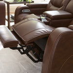Ashley Furniture - DREAMER POWER RECLINING LOVE W/AUDIO CONSOLE - Dark Brown Leather Match - Loveseats - Additional View 13