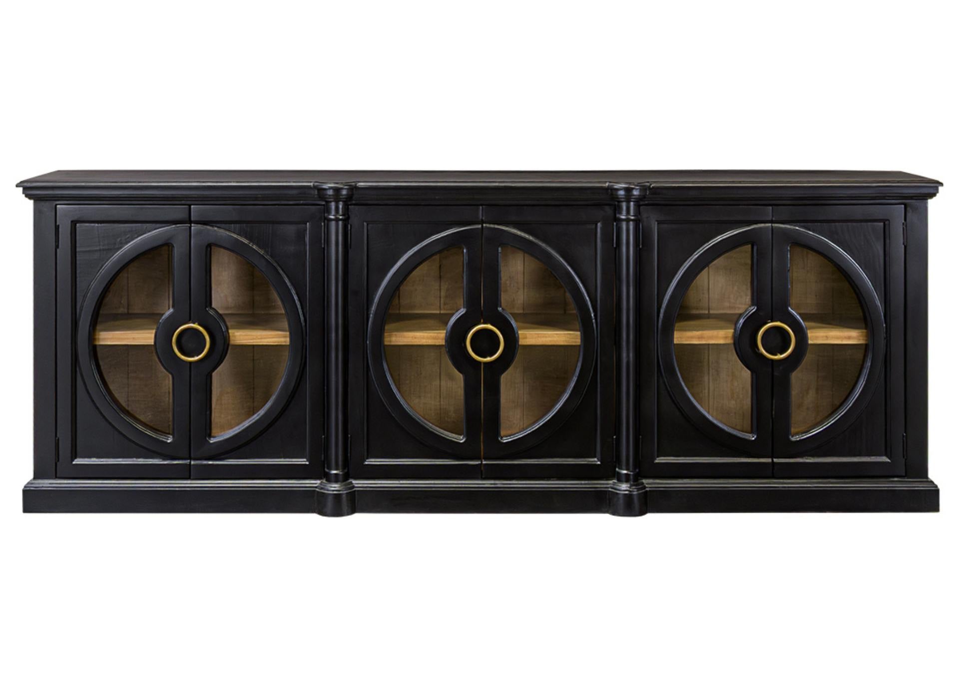 EVERTON BLACK/PECAN CONSOLE