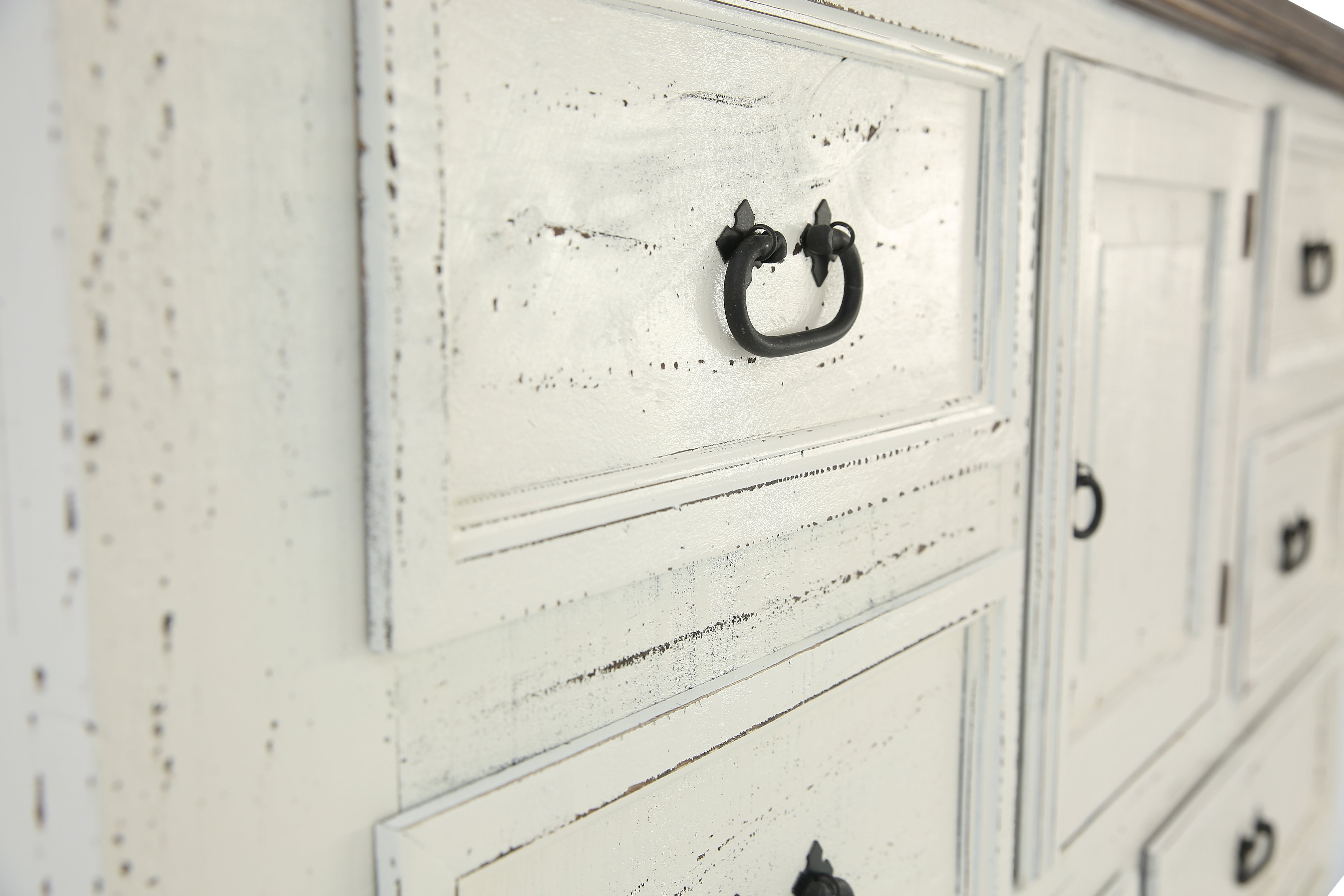 Mansion Aged Dresser - White - Additional View 3