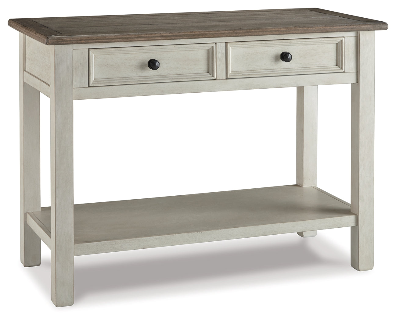 Ashley Furniture - BOLANBURG SOFA TABLE - White Wood - Tables