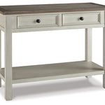 Ashley Furniture - BOLANBURG SOFA TABLE - White Wood - Tables