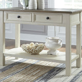 Ashley Furniture - BOLANBURG SOFA TABLE - White Wood - Tables - Additional View 1