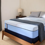 Tempur Sealy - PATERSON II HYBRID MEDIUM QUEEN MATTRESS - Light Blue|Blue Fabric - Mattresses