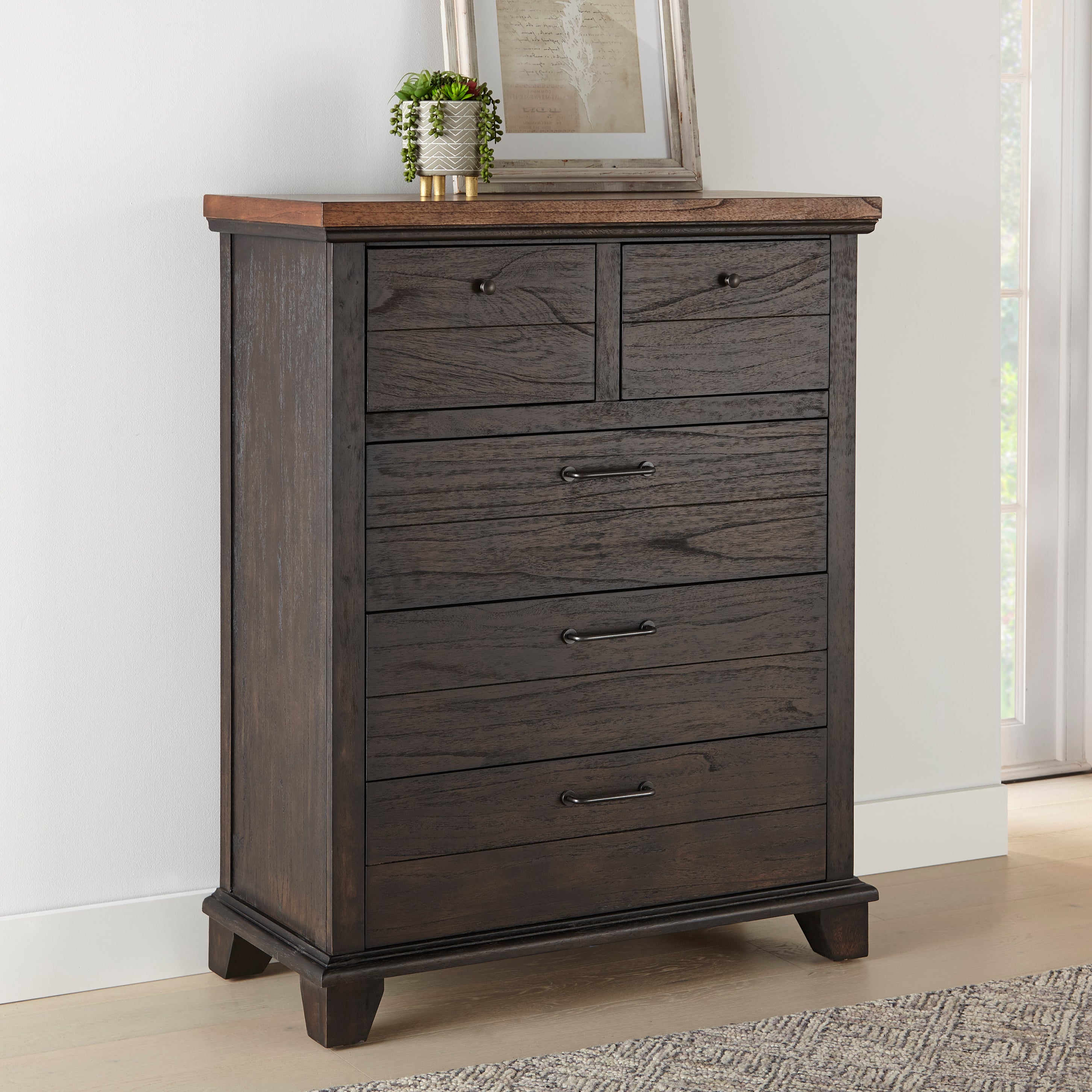 Steve Silver Furniture - BEAR CREEK BROWN CHEST - Dark Brown Wood - Chests - Additional View 1