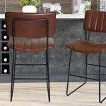 Steve Silver Furniture - Tribeca 24" Counter Chair - Dark Brown Wood - Stools - Additional View 3