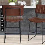 Steve Silver Furniture - Tribeca 24" Counter Chair - Dark Brown Wood - Stools - Additional View 3