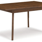 Ashley Furniture - Lyncott Butterfly Dining Table - Dark Brown Wood - Tables