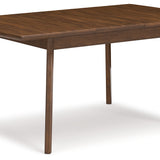 Ashley Furniture - Lyncott Butterfly Dining Table - Dark Brown Wood - Tables