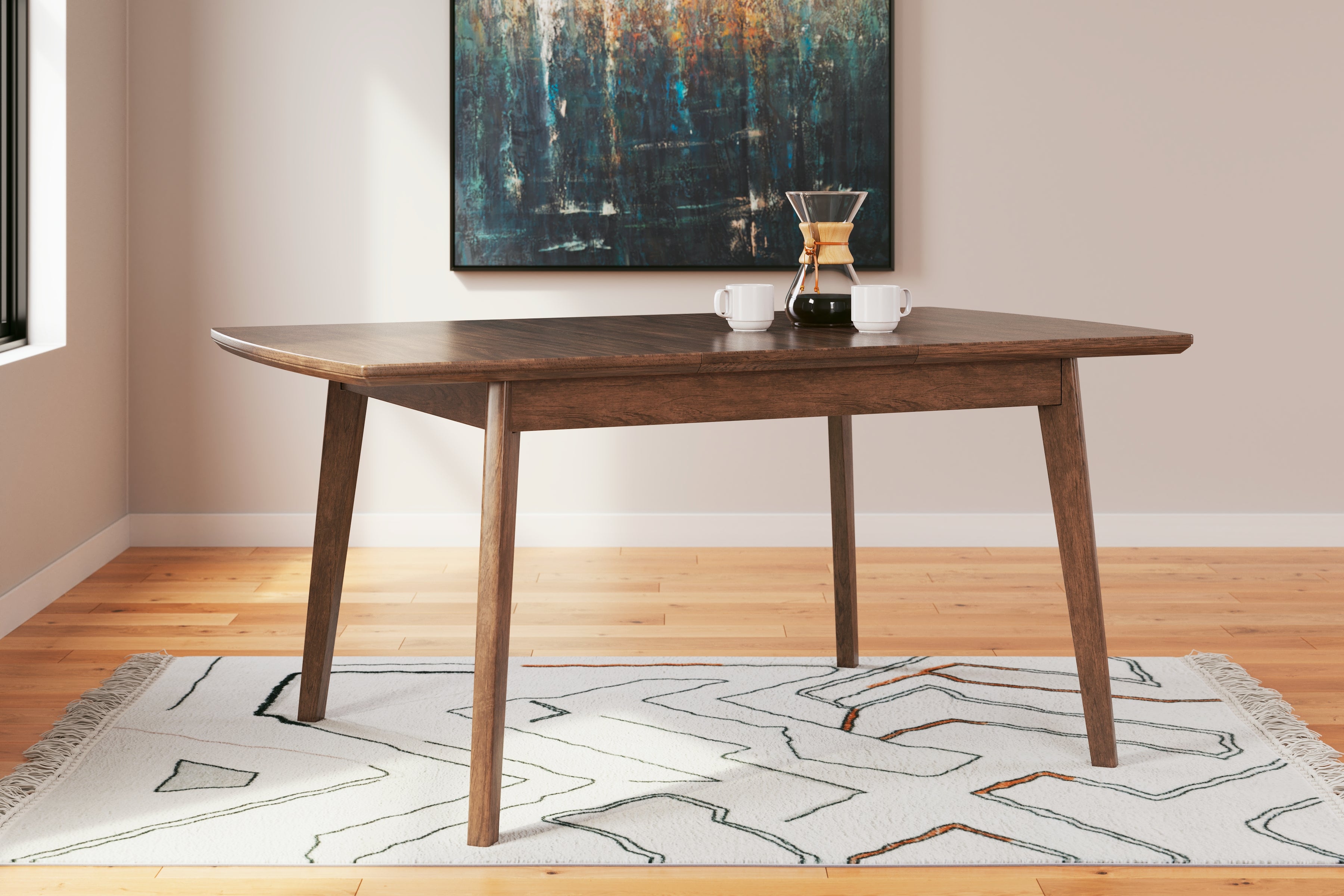 Ashley Furniture - Lyncott Butterfly Dining Table - Dark Brown Wood - Tables - Additional View 1