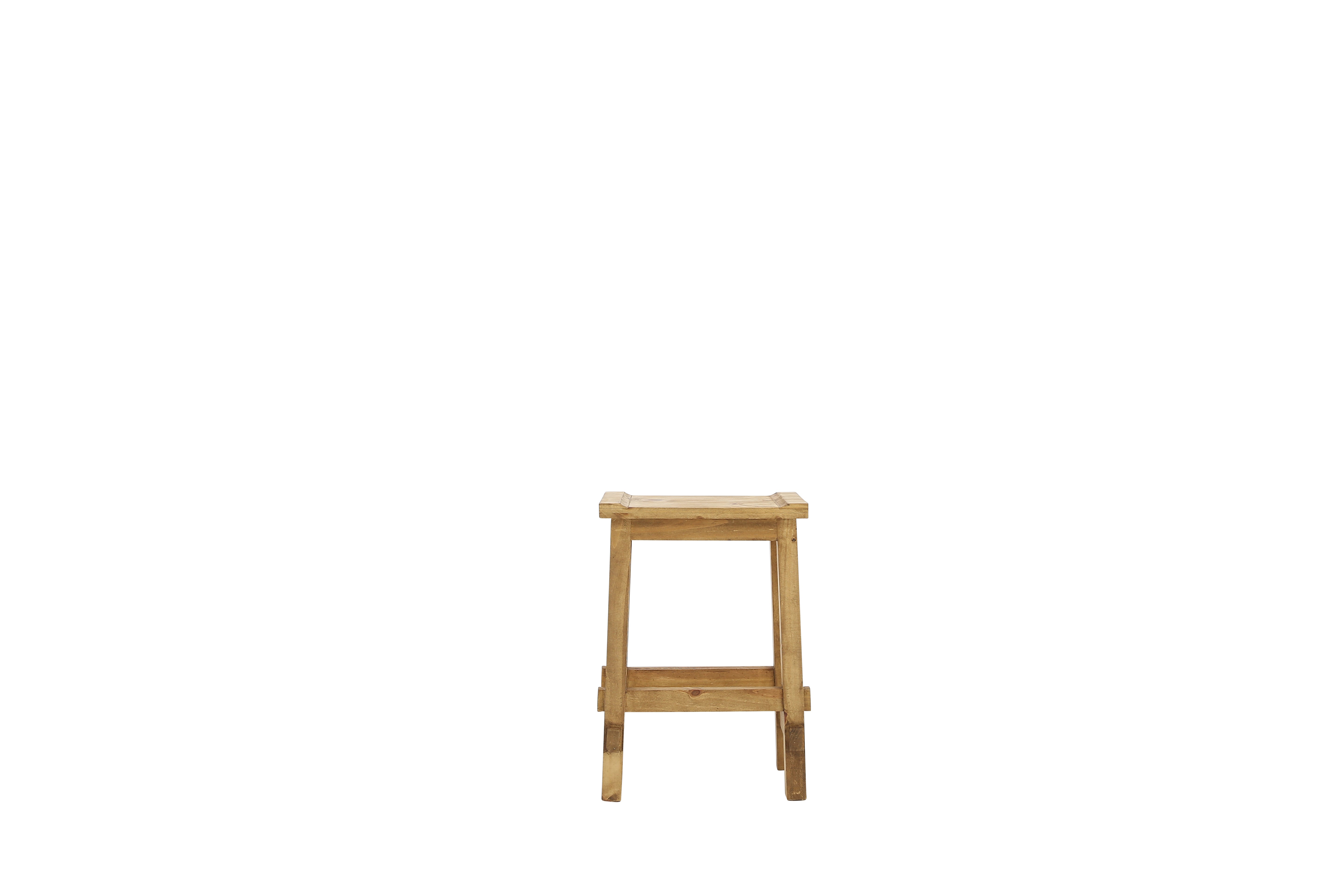 Lawman 24" Saddle Stool - Light Wax