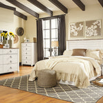 Ashley Furniture - WILLOWTON FIVE DRAWER CHEST - Beige Wood - Chests - Additional View 3