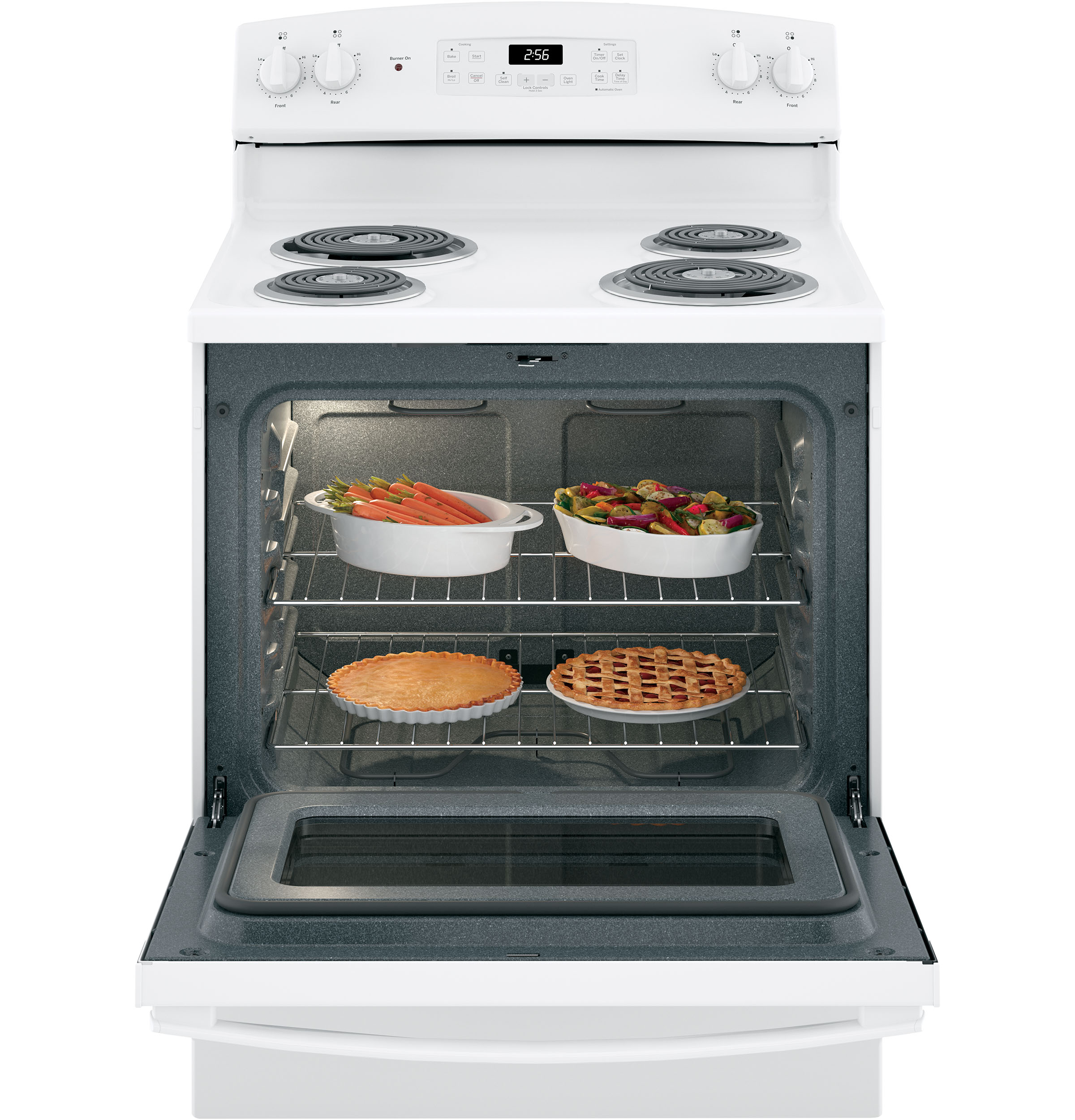 GE WHITE 5CU FREE-STANDING ELECTRIC RANGE - Ranges - Additional View 2