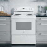 GE WHITE 5CU FREE-STANDING ELECTRIC RANGE - Ranges - Additional View 5