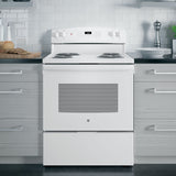 GE WHITE 5CU FREE-STANDING ELECTRIC RANGE - Ranges - Additional View 5
