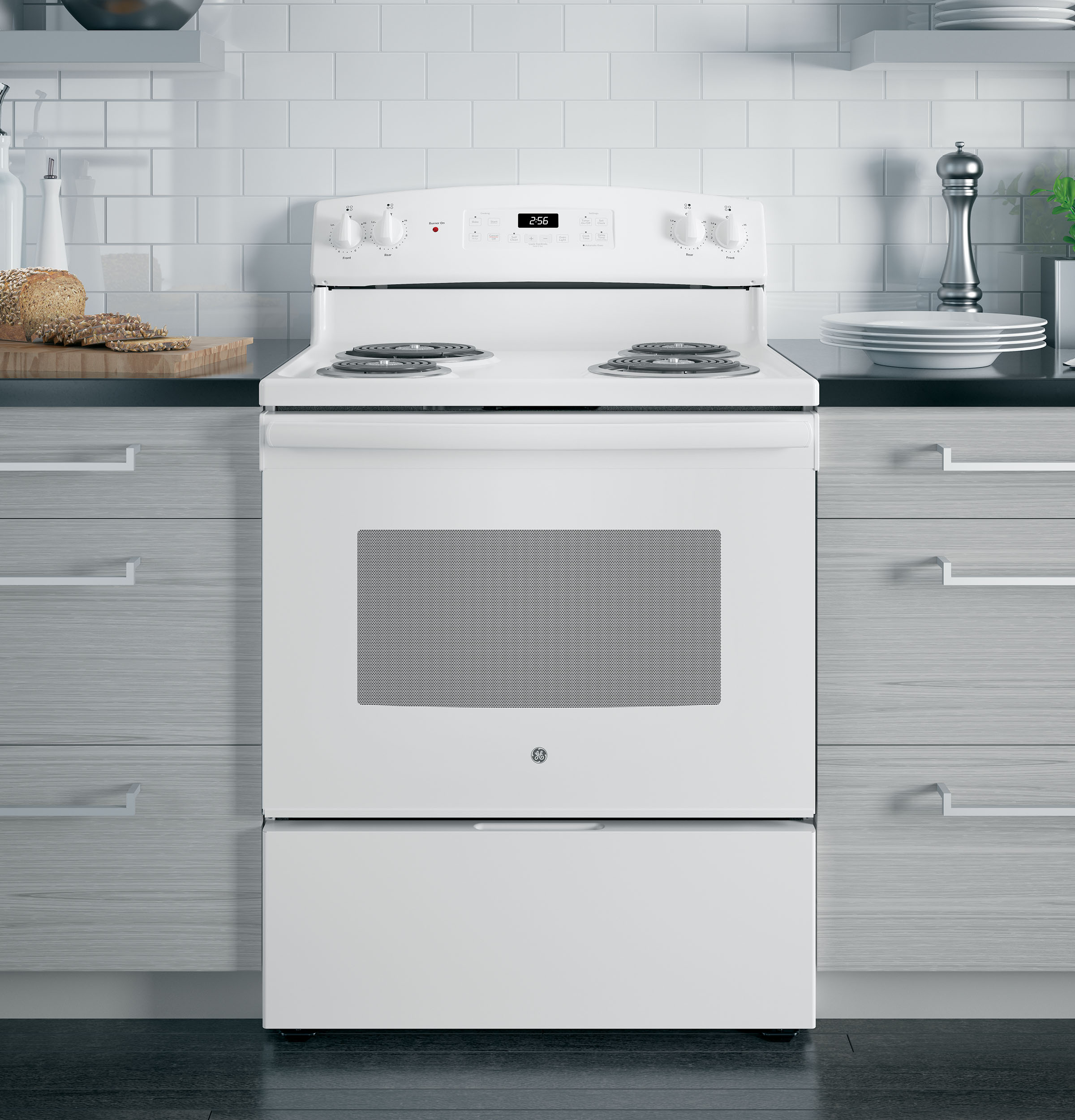 GE WHITE 5CU FREE-STANDING ELECTRIC RANGE - Ranges - Additional View 5