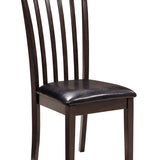 Ashley Furniture - HAMMIS 3 PIECE DINETTE SET - Dark Brown Leather Match|Wood - Dining Room Sets - Additional View 1