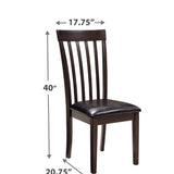 Ashley Furniture - HAMMIS 3 PIECE DINETTE SET - Dark Brown Leather Match|Wood - Dining Room Sets - Additional View 3