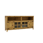 Lawman 72" Media Console - Light Wax - Additional View 1
