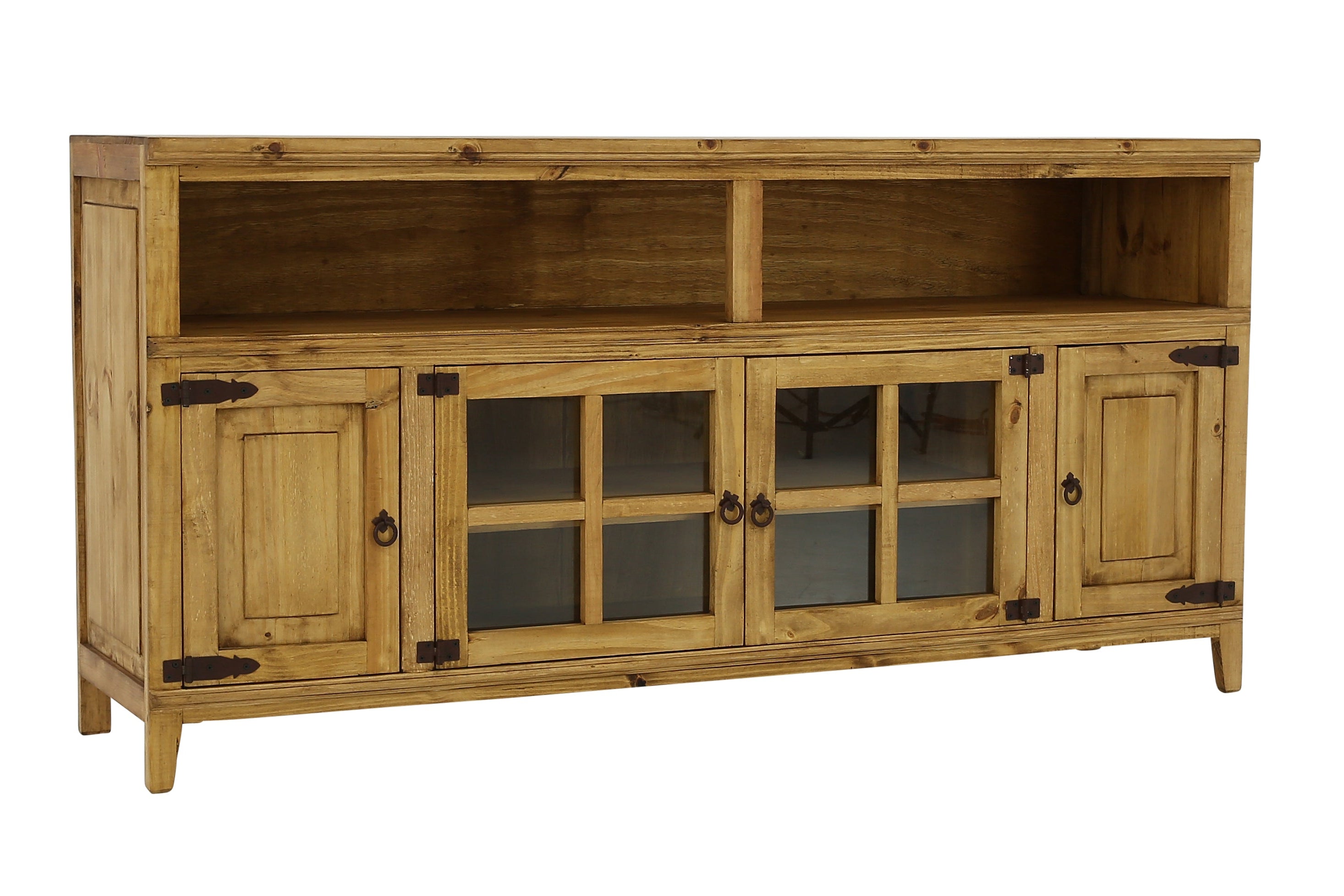 Lawman 72" Media Console - Light Wax - Additional View 1
