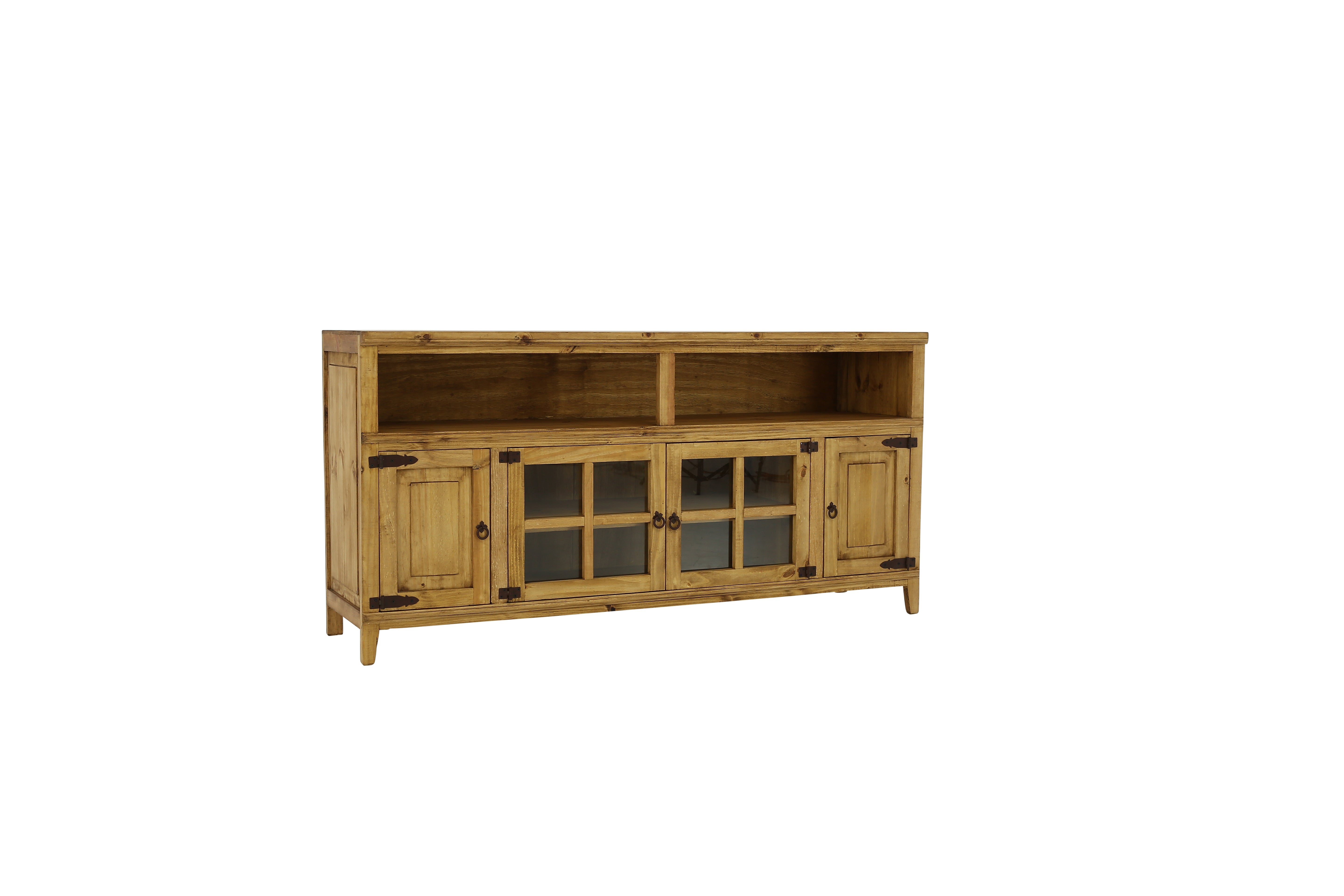 Lawman 72" Media Console - Light Wax - Additional View 1