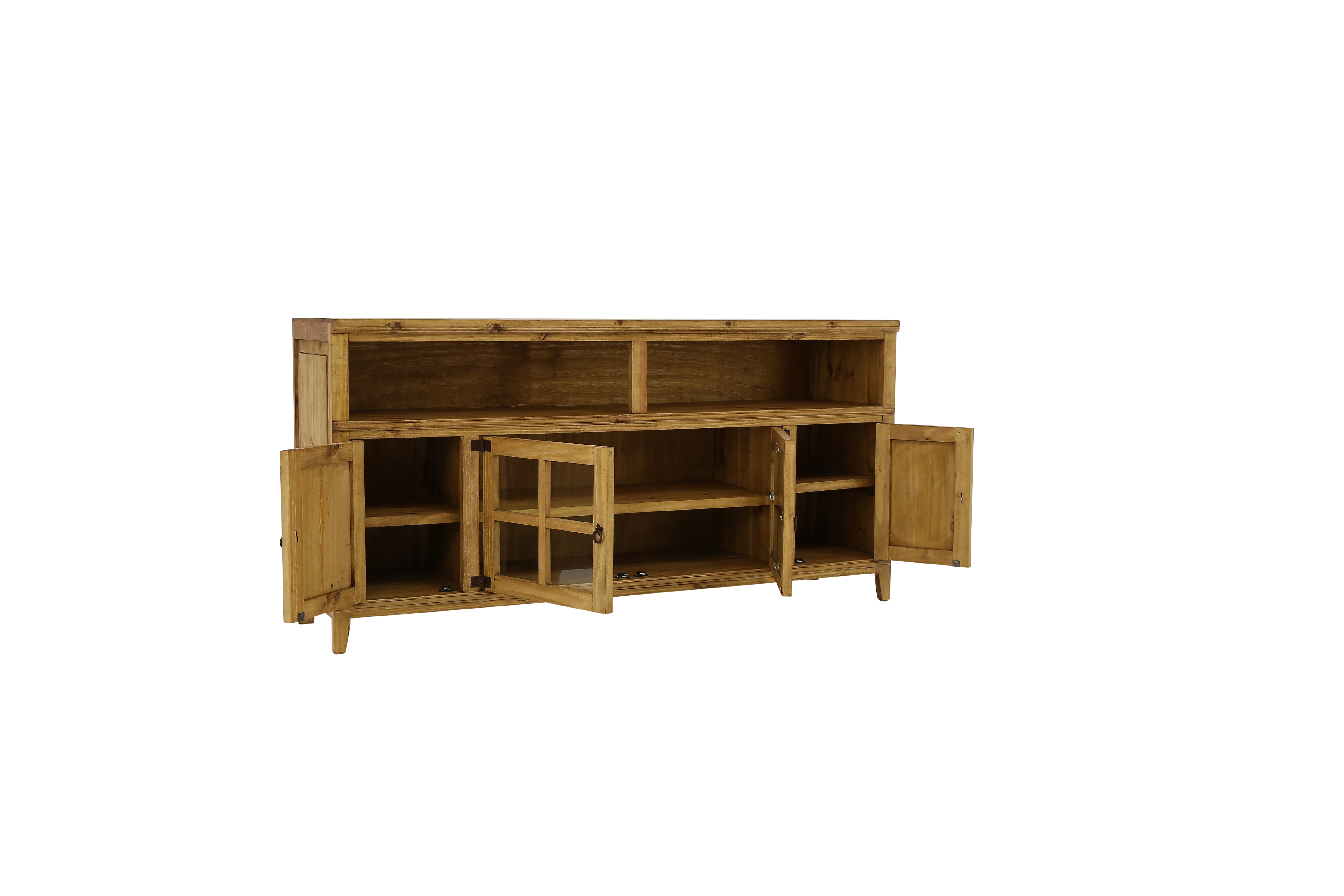 Lawman 72" Media Console - Light Wax - Additional View 2