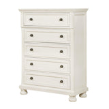 KINGSMAN WHITE 5 DRAWER CHEST