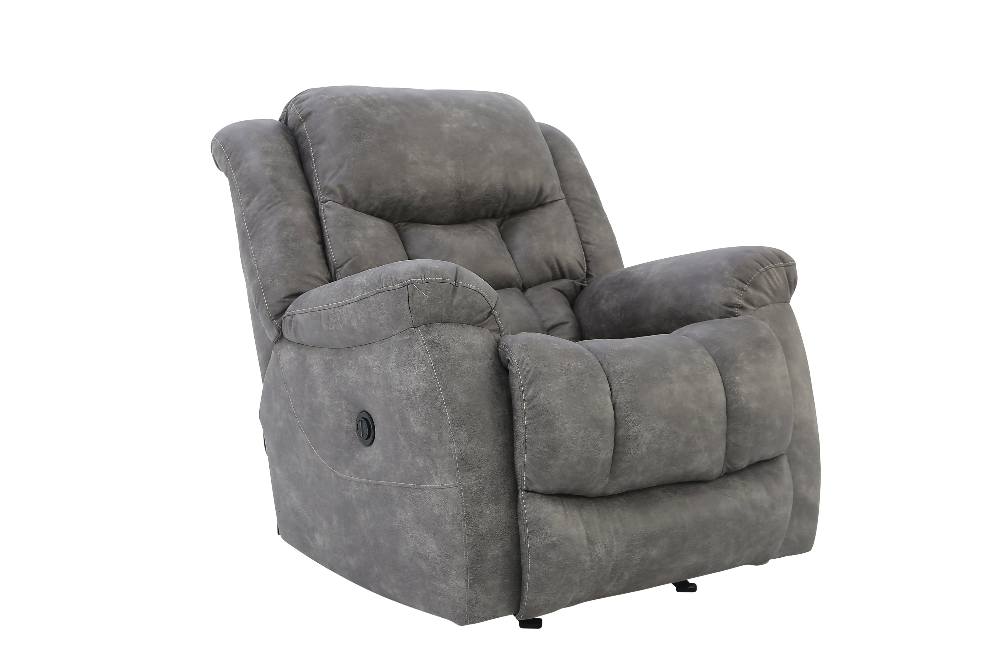 Tatum Power Recliner - Pewter - Additional View 1