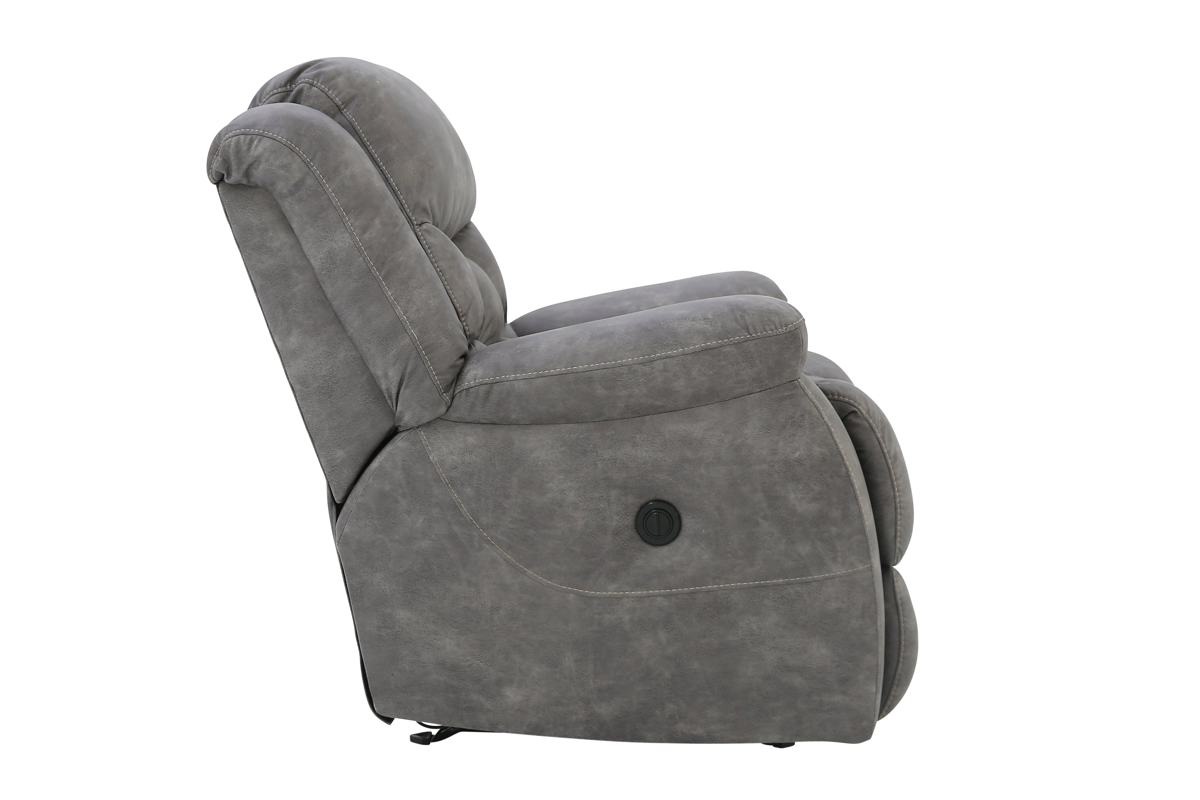 Tatum Power Recliner - Pewter - Additional View 2