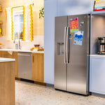 GE FINGERPRINT RESISTANT STAINLESS SIDE BY SIDE WITH DISPENSER - Pearl Silver - Refrigerators - Additional View 32
