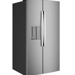 GE FINGERPRINT RESISTANT STAINLESS SIDE BY SIDE WITH DISPENSER - Pearl Silver - Refrigerators - Additional View 2