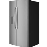 GE FINGERPRINT RESISTANT STAINLESS SIDE BY SIDE WITH DISPENSER - Pearl Silver - Refrigerators - Additional View 3