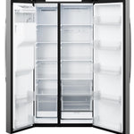 GE FINGERPRINT RESISTANT STAINLESS SIDE BY SIDE WITH DISPENSER - Pearl Silver - Refrigerators - Additional View 4