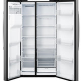 GE FINGERPRINT RESISTANT STAINLESS SIDE BY SIDE WITH DISPENSER - Pearl Silver - Refrigerators - Additional View 4