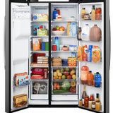 GE FINGERPRINT RESISTANT STAINLESS SIDE BY SIDE WITH DISPENSER - Pearl Silver - Refrigerators - Additional View 5