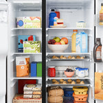 GE FINGERPRINT RESISTANT STAINLESS SIDE BY SIDE WITH DISPENSER - Pearl Silver - Refrigerators - Additional View 7