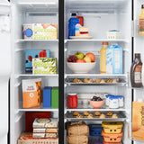 GE FINGERPRINT RESISTANT STAINLESS SIDE BY SIDE WITH DISPENSER - Pearl Silver - Refrigerators - Additional View 7