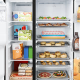 GE FINGERPRINT RESISTANT STAINLESS SIDE BY SIDE WITH DISPENSER - Pearl Silver - Refrigerators - Additional View 8
