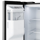 GE FINGERPRINT RESISTANT STAINLESS SIDE BY SIDE WITH DISPENSER - Pearl Silver - Refrigerators - Additional View 10