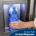 GE FINGERPRINT RESISTANT STAINLESS SIDE BY SIDE WITH DISPENSER - Pearl Silver - Refrigerators - Additional View 12