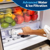 GE FINGERPRINT RESISTANT STAINLESS SIDE BY SIDE WITH DISPENSER - Pearl Silver - Refrigerators - Additional View 25