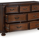 Ashley Furniture - Lavinton Dresser - Dark Brown Wood - Dresser & Mirror - Additional View 2
