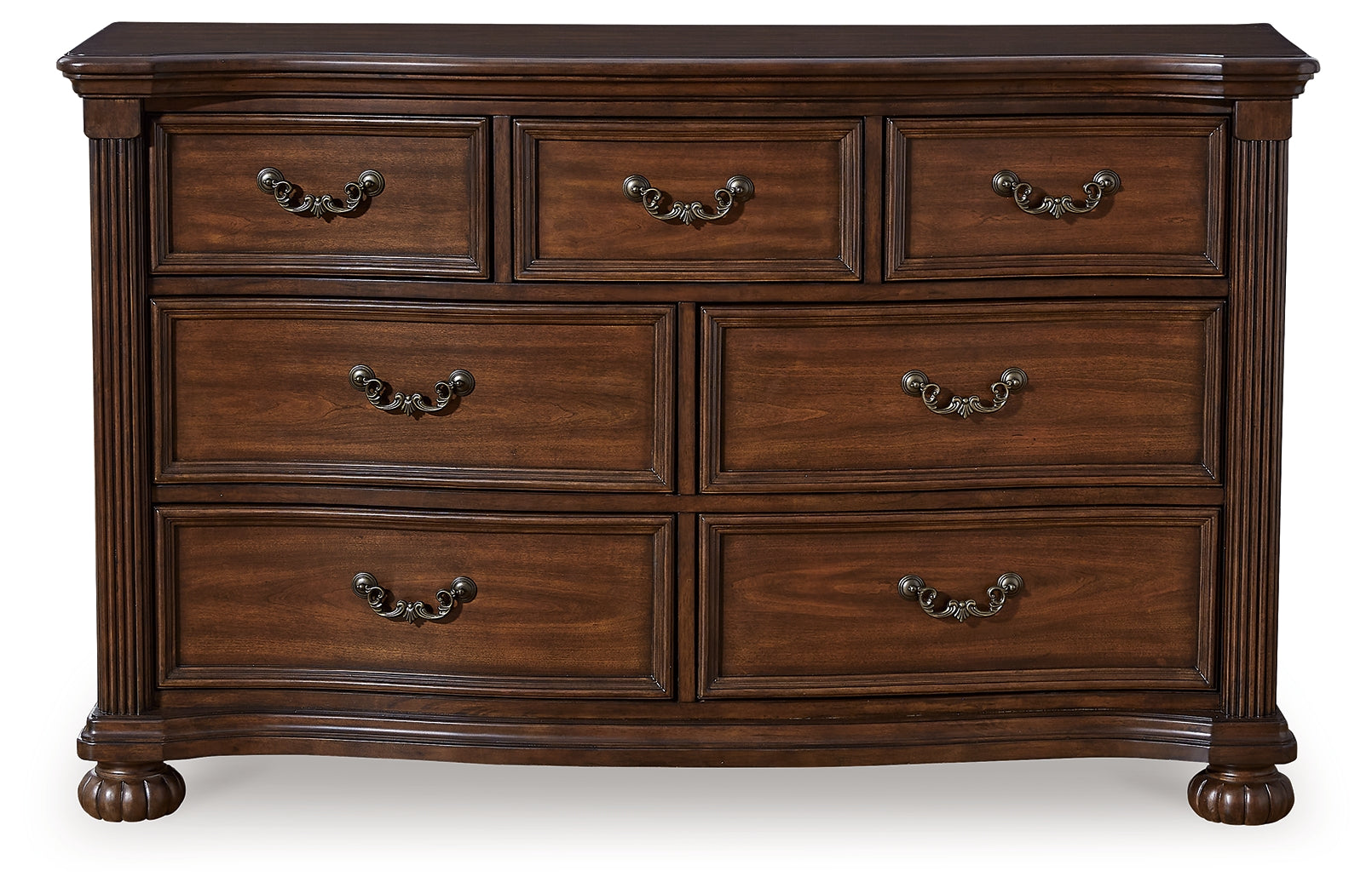 Ashley Furniture - Lavinton Dresser - Dark Brown Wood - Dresser & Mirror - Additional View 3
