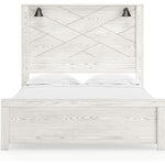 Ashley Furniture - Gerridan Queen Lighted Bed - White Wood - Beds - Additional View 2