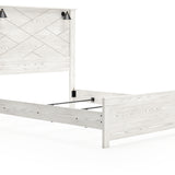 Ashley Furniture - Gerridan Queen Lighted Bed - White Wood - Beds - Additional View 1